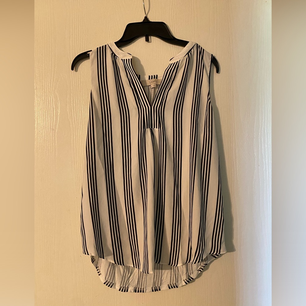 Loft - Black and white blouse
